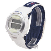 カシオ ラバーズコレクション Baby-G 腕時計 BG-097 クオーツ ホワイト文字盤 ナイロン レディース CASIO 【中古】